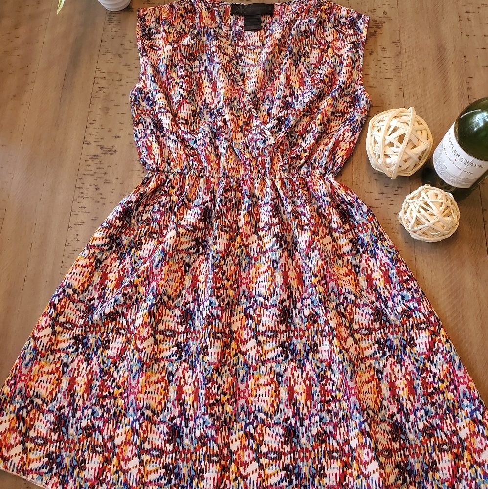 Kardashian collection multicolored dress